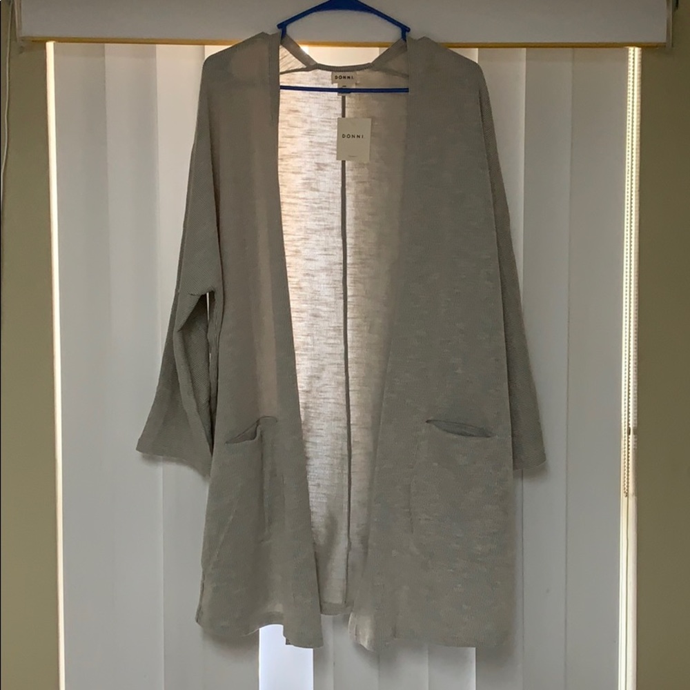 Donnie ribbed sweater coat